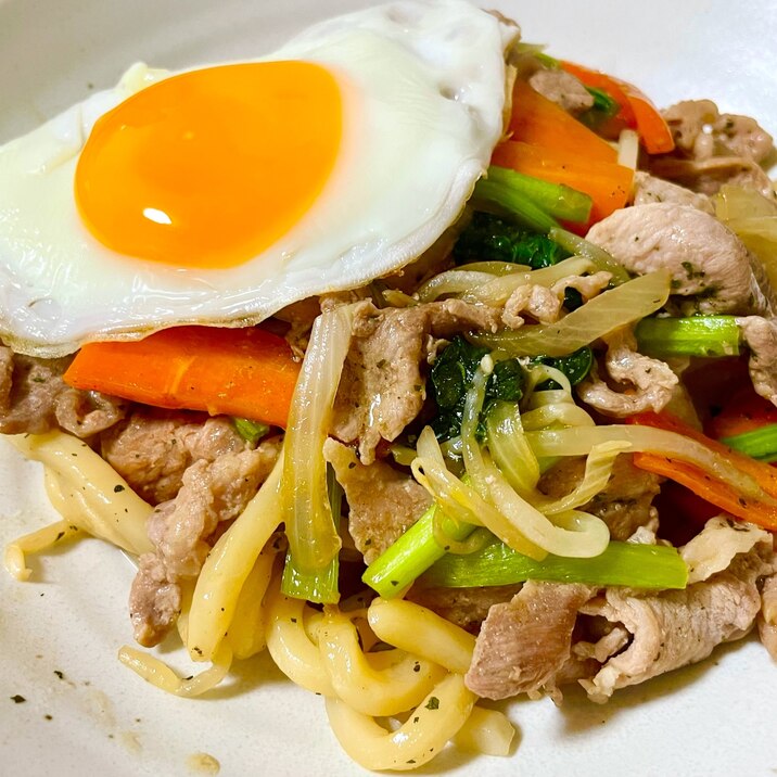 ガパオ風!焼うどん♪